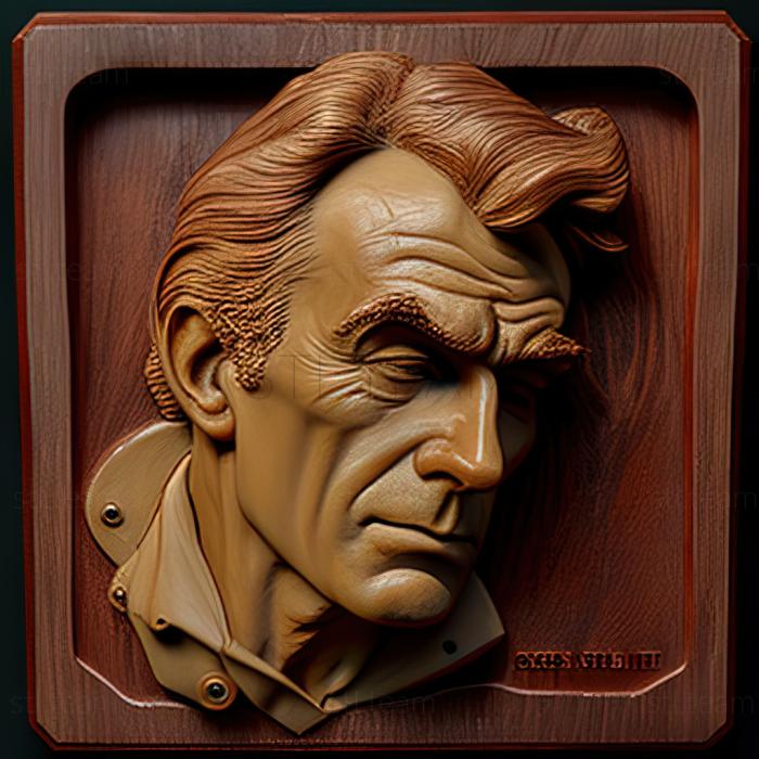 3D модель Роберт МакГиннис, американский художник (STL)